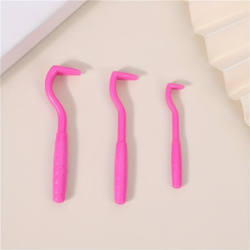 Kit de 3 outils de retrait des puces pour animaux. Crochet à tiques, pince et peigne pour le toilettage des chats et chiens.