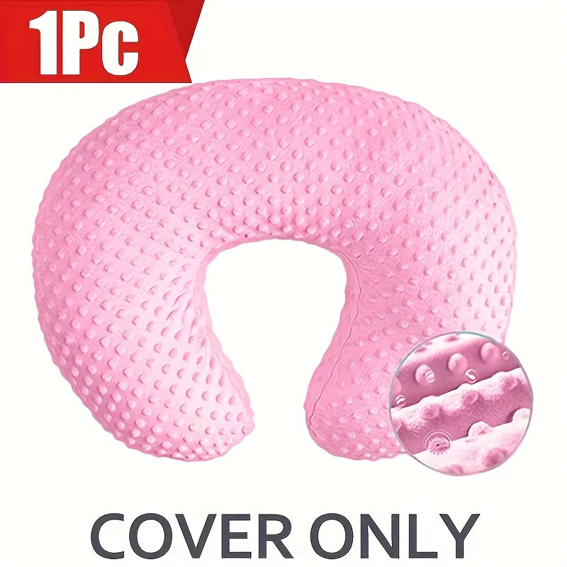 Housse de coussin d’allaitement gris doux, amovible et lavable en machine, respirante, ergonomique, idéale pour un confort optimal pendant l’allaitement.