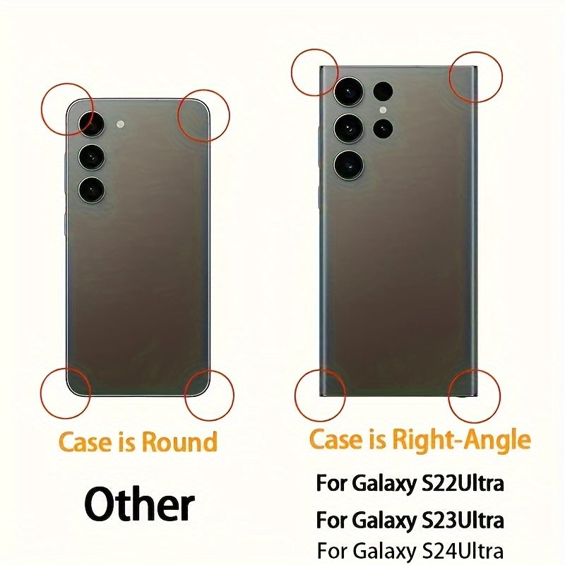 Coque carrée en silicone à bords droits pour Samsung Galaxy, offrant protection antichoc, prise en main sécurisée et design moderne minimaliste.