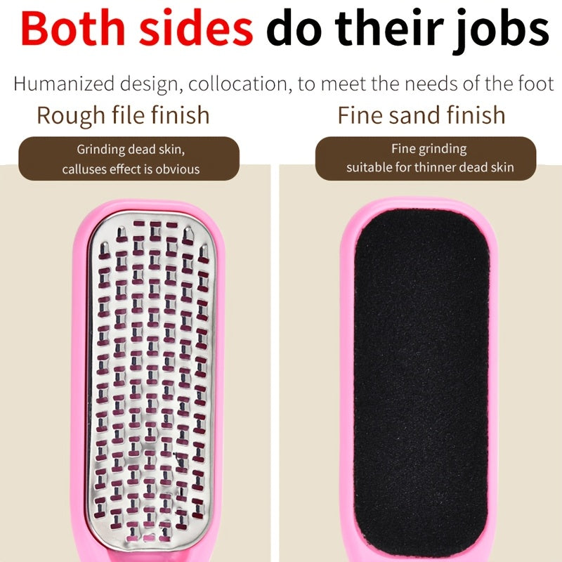 Set pédicure 47 pièces rose avec étui, soins professionnels, 20 lames remplaçables, pousse-cuticules, râpe callosités, acier inoxydable, plastique sans parfum, voyage.