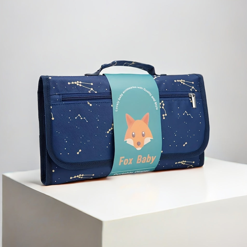 وسادة تغيير حفاضات محمولة لحقائب الحفاضات أو طاولات التغيير - وسادة تغيير حفاضات بيد واحدة، وسادة تغيير حفاضات للسفر، هدية حفل استقبال المولود، ضرورية لحديثي الولادة، هدية عيد الميلاد والهالوين وعيد الشكر، وسادة تغيير الحفاضات