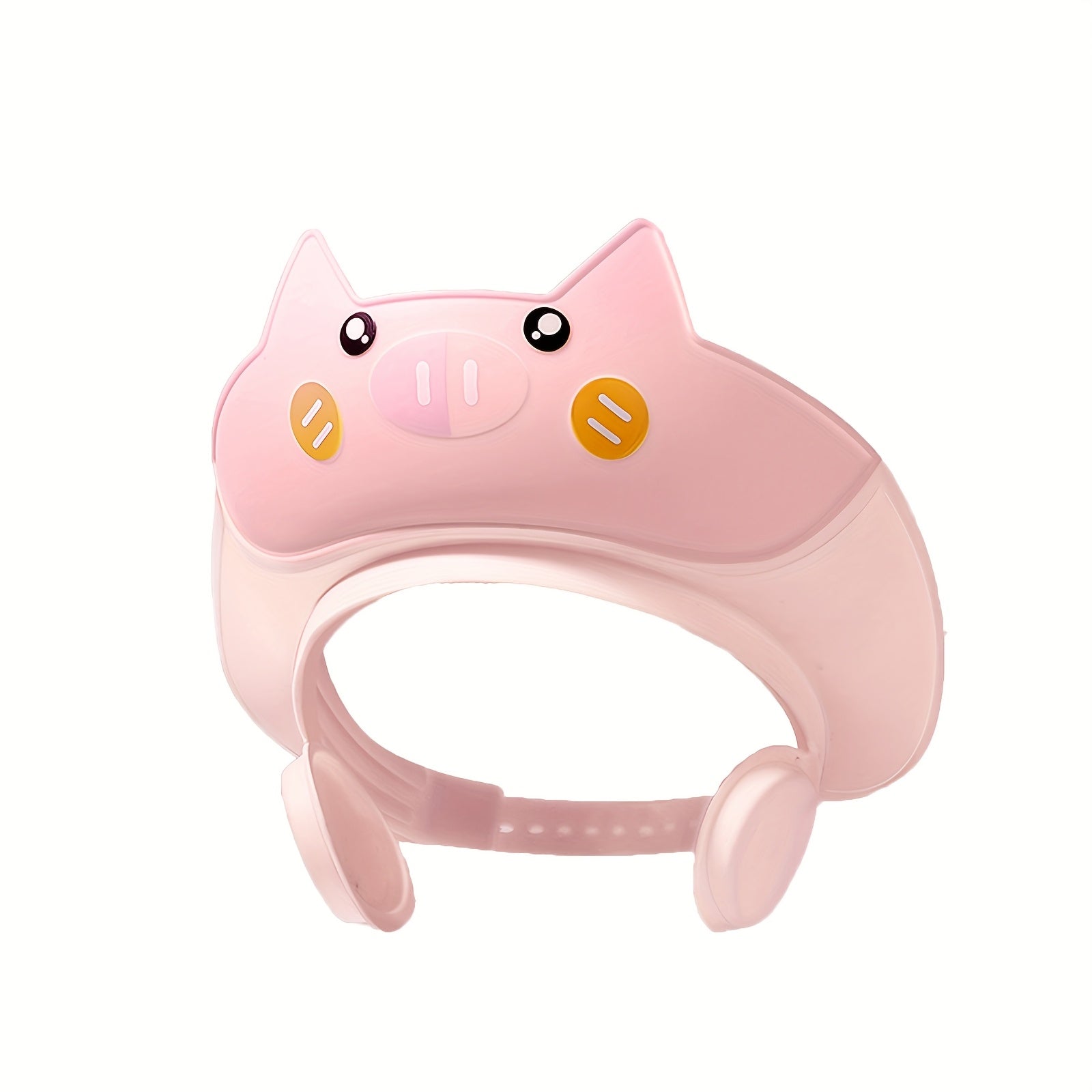 Bonnet de bain ajustable, doux, design mignon cochon/poule avec yeux en cœur, pastel, confortable et idéal comme cadeau de douche.