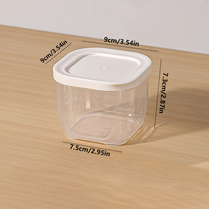 8pcs Stackable Sealed Spice Container Set with Lids - PP Material, Food-Safe Storage Boxes, Removable Spice Jars, Suitable for Spices, Herbs, Condiments, Multi-purpose, Perfect Choice For Home Kitchen And Outdoor Camping