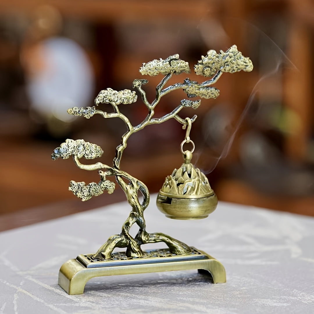 Porte-encens, accessoire décoratif permettant de maintenir et brûler encens en toute sécurité, adapté maison, méditation ou relaxation.