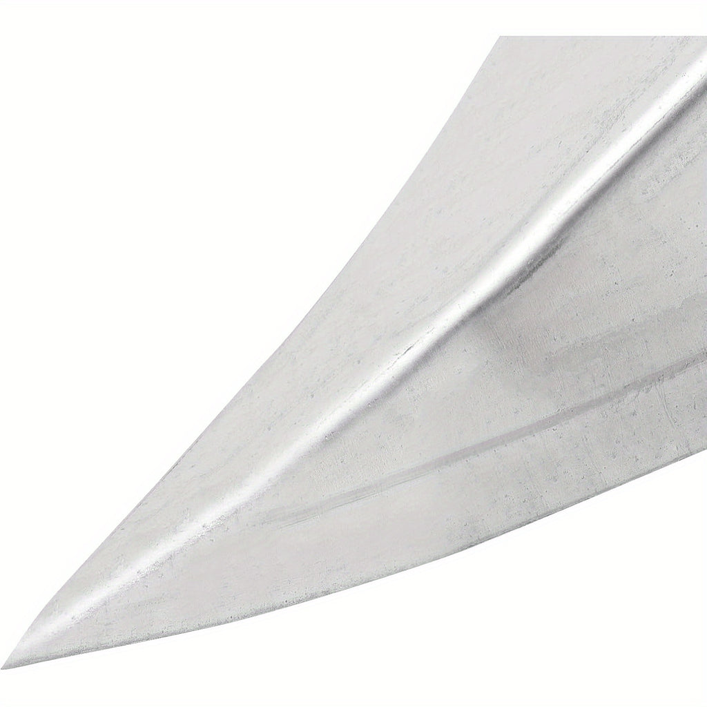 Houe en V à lame triangulaire tranchante, construction métallique durable pour creuser, désherber et ameublir, idéale jardin, ferme et paysagisme.