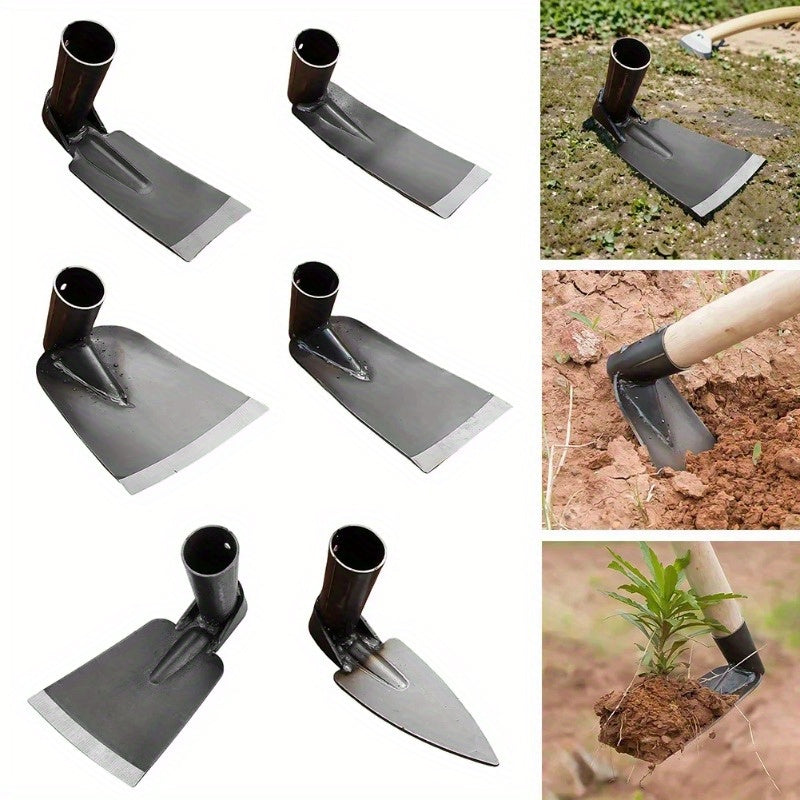 Heavy-Duty Manganese Steel Garden Hoe - Ideal for Soil Digging, Weeding, and Planting Vegetables &amp; Flowers | Robust Metal Trowel Design, Sharp Teeth for Efficient Digging