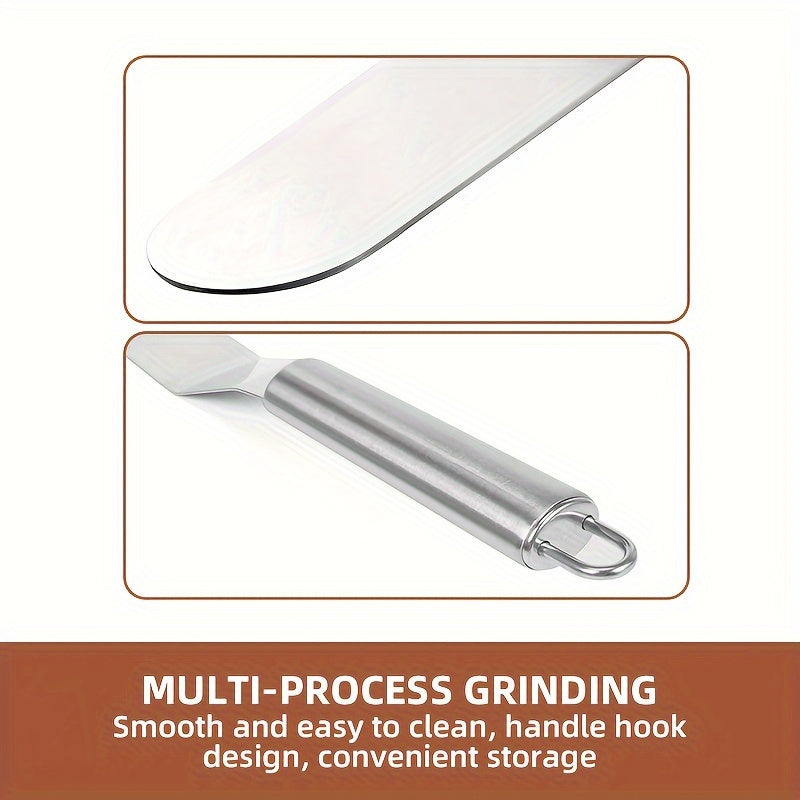 Spatule à Gâteau Premium en Acier Inoxydable : Antiadhésive, lisse crème et décors, durable, tailles 15 à 30 cm, outil essentiel pour pâtisserie et cadeau.