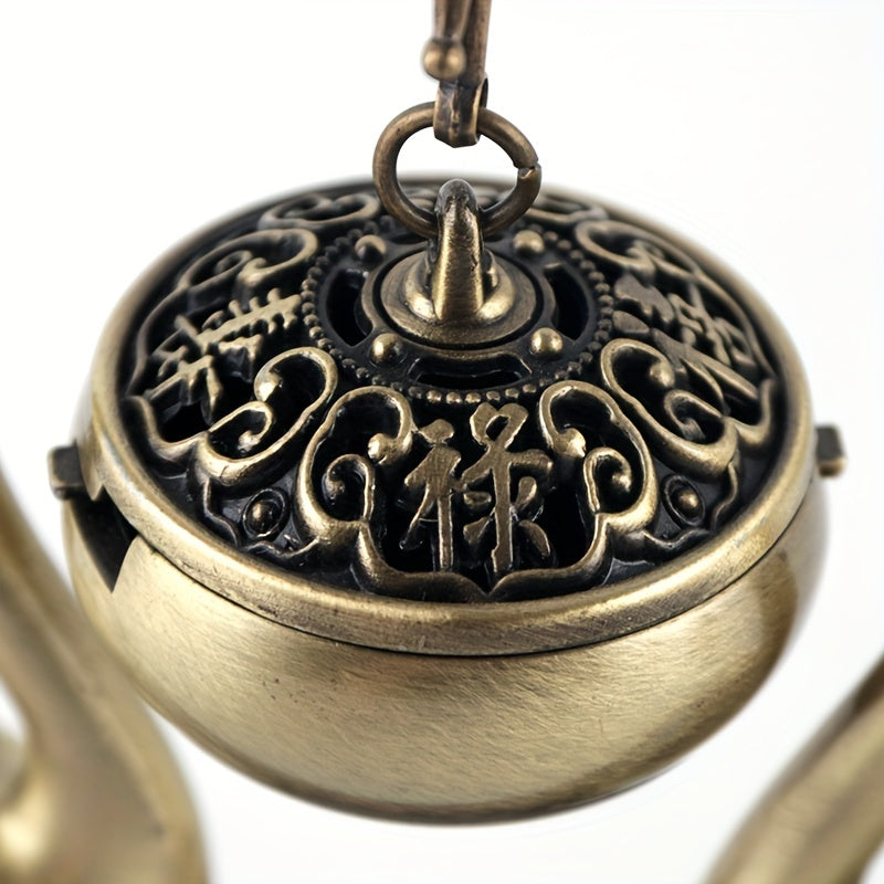 LASODY Dual-Use Metal Swan Lake Incense Holder, Unscented Home Decor Ornament for Christmas, Thanksgiving, Valentine'S, Father'S &amp; Mother'S Day