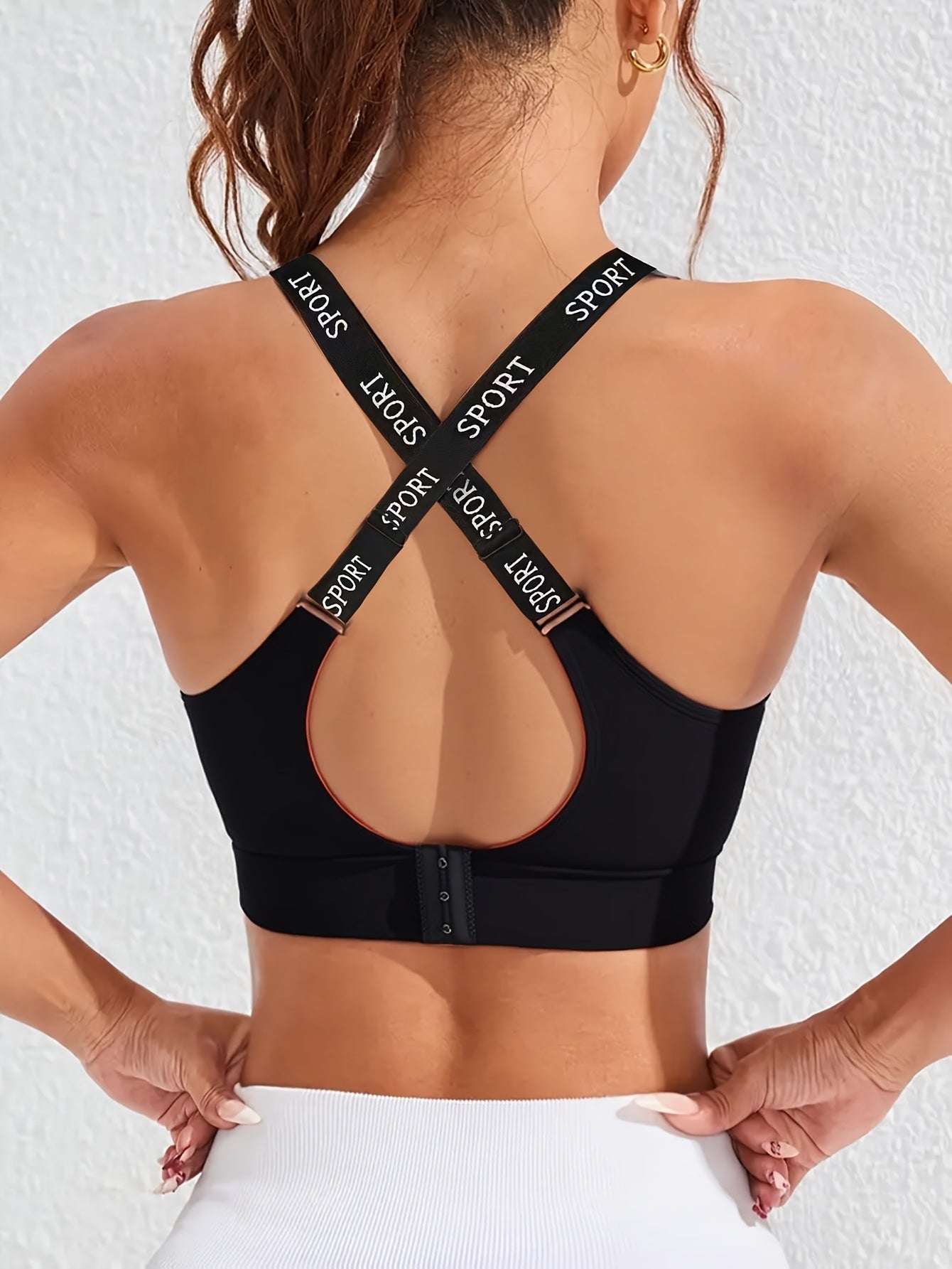 1-Pack Women'S Seamless Comfort Support Sports Bra | Cross Strape Design, Backless, Shock Absorbing, Suitable for Yoga, Fitness, Running