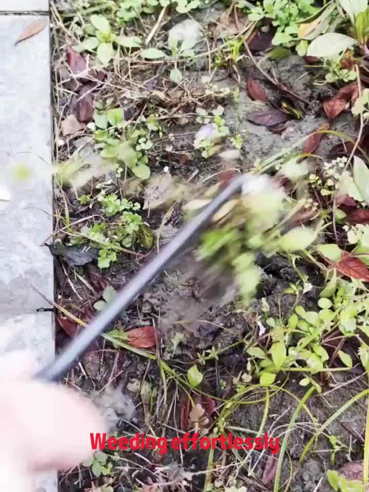 Heavy-Duty Iron Weeding &amp; Cultivating Tool with 4-Tooth Ergonomic Design - Manual Labor-Saving Grass and Garden Maintenance for Lawn, Durable Weed Removal Garden Tool, Weeding Garden Tools No Bending, Comfortable Grip Handle