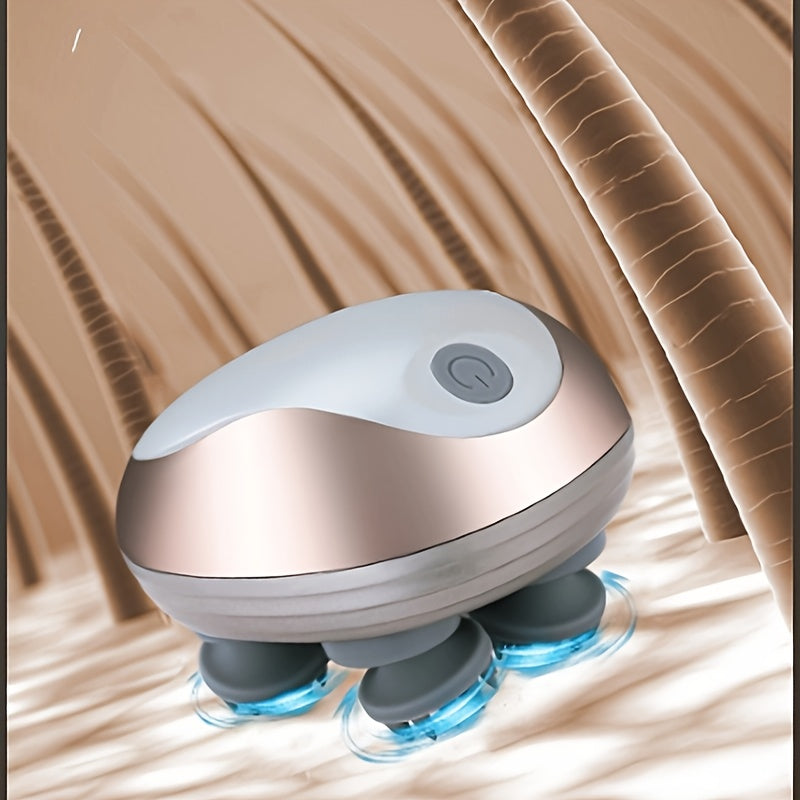 Mini masseur électrique pour cuir chevelu, stimule la circulation, détend la tête et procure un massage relaxant.