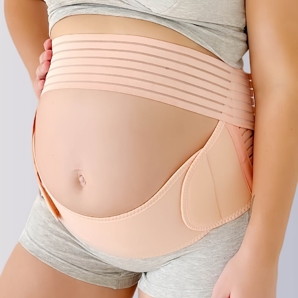 Ceinture de soutien ventre pour femmes, grossesse et post-partum, maintien abdominal solide, contrôle doux de la taille, confortable et ajustable.