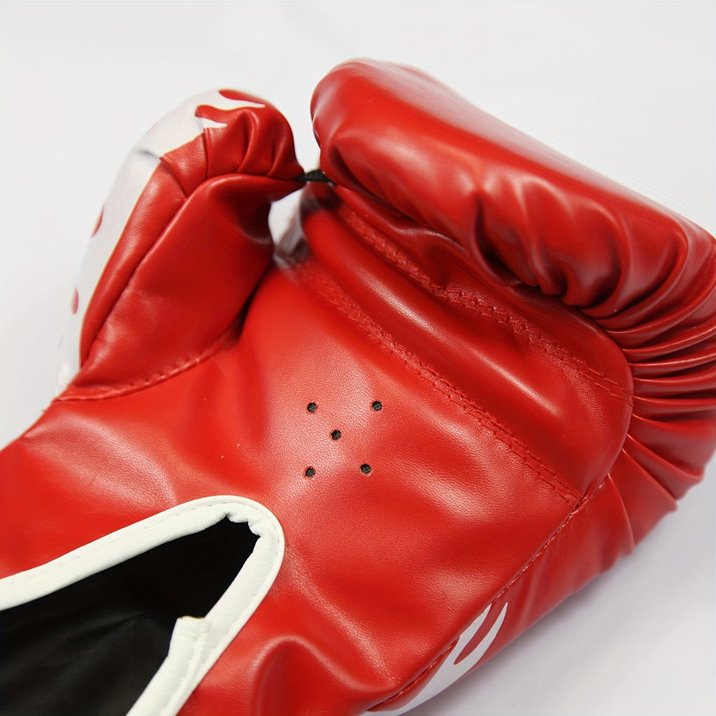 Paire de gants de boxe jeunesse 6 oz avec rembourrage en mousse épaisse, adaptés à l’entraînement amateur et professionnel.