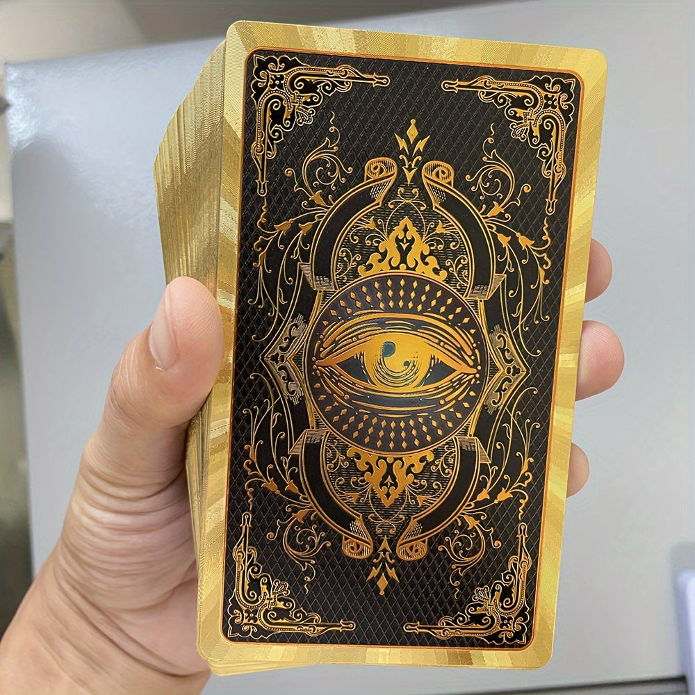 Cartes de tarot pour débutants, dorure à chaud, espagnol et anglais, 12×7 cm, livret explicatif bilingue inclus.