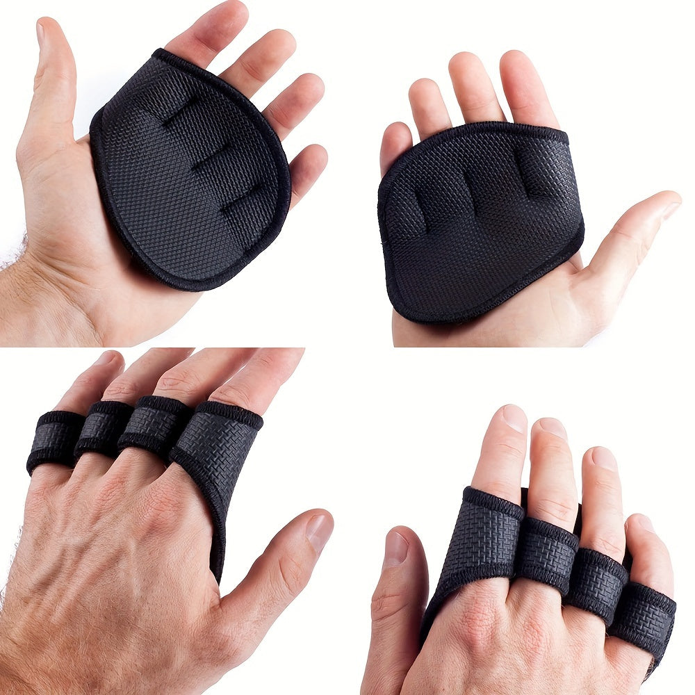 Gants d’entraînement demi-doigt avec grip en caoutchouc, ajustables, ergonomiques, offrant protection, maintien sécurisé et confort optimal pour séances de musculation.