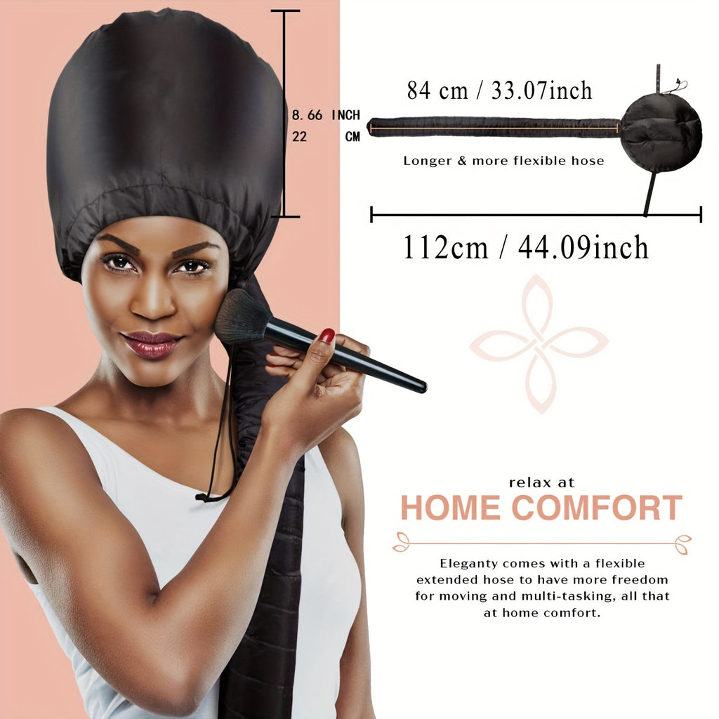 Soft Bonnet Hood Hair Dryer Attachment with Headband - Heat-Resistant Hair Drying Cap, Deep Conditioning &amp; Styling for Relaxed Textured Hair, No Electricity Needed, Christmas Decorations