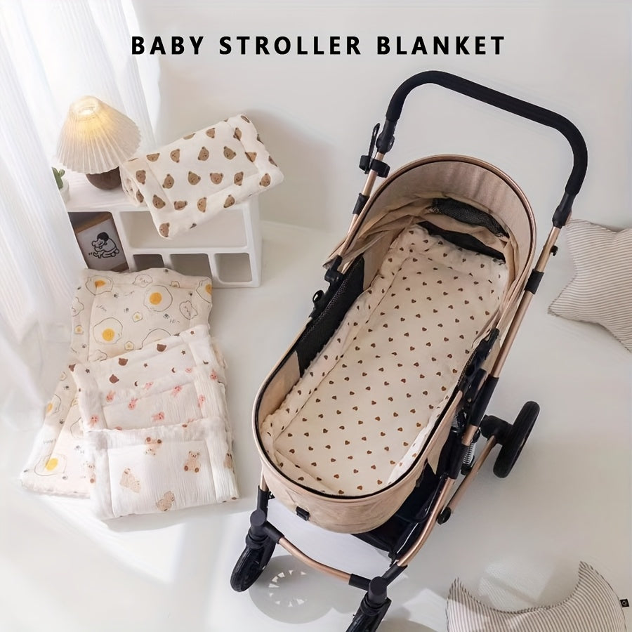 Coussin poussette doux et respirant pour enfants, motif dinosaure, léger et portable, adapté pour balancelle, chaise longue et poussette.