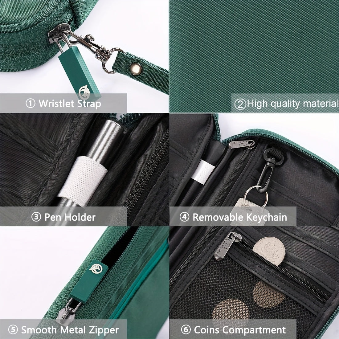 Portefeuille de voyage pour passeports et documents, organise et protège efficacement les papiers de toute la famille.