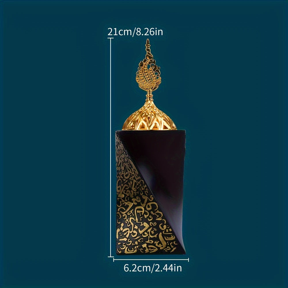 Brûleur d’encens en résine avec décor doré Élégant, idéal pour bureau, mariages ou décorations de fête, ajoute une touche raffinée et luxueuse.