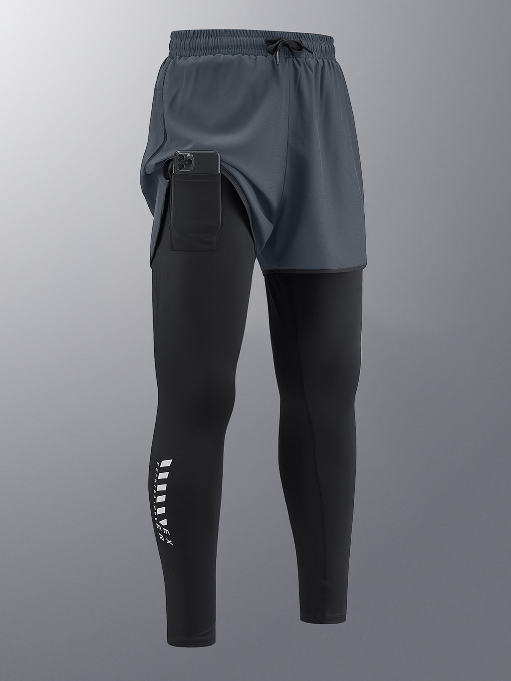 Pantalon de sport homme, séchage rapide, doublure intérieure, extensible avec poches, parfait pour course, basketball et entraînement.