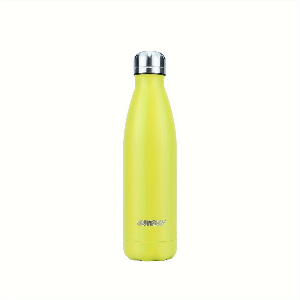 1pcs WATERSY 500ml/17oz Stainless Steel Drinking Bottle - Travel Thermal Flask - BPA-Free - Water Bottle, Stainless Steel Drinking Bottle - 24 Hours Cold &amp; 12 Hours Warm - Leak-Proof - Thermal Sport Bottles, 2 sealing rings a