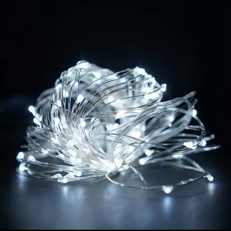 Guirlande lumineuse 50/100 LED, décoration chambre, fêtes, mariage ou Noël/Halloween, légère et durable, idéale ambiance et éclairage décoratif.