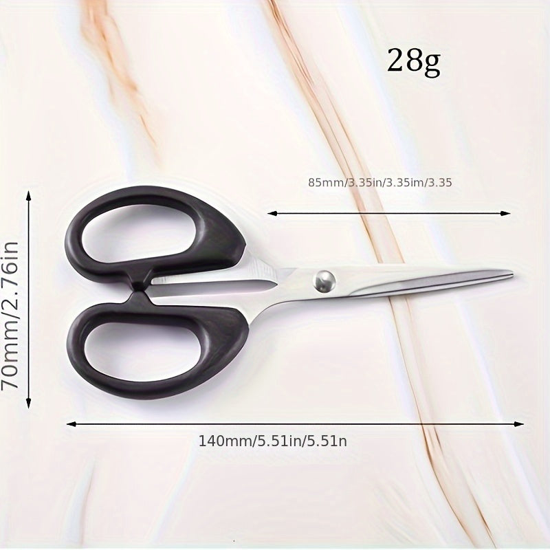 Lot de 3 ciseaux de cuisine multifonctions en acier inoxydable, ambidextres, sûrs pour aliments, incluant coupe-viande et accessoires.