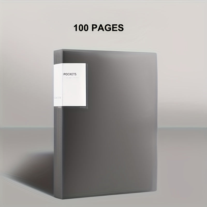 A Folder with 20/30/40/60/80/100 Inner Pages, an A4 Transparent Insert Folder for Organizing Materials, a Multi-Layer Large-Capacity Office Folder for A4 Student Exam Papers, Available in 6 Colors.