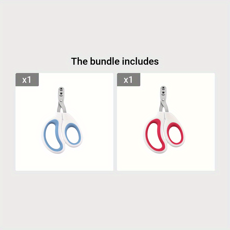 Stainless Steel Pet Nail Clippers for Cats and Small Dogs – Ergonomic Grip, Precise Trimming, Safe &amp;amp; Easy to Use with Red Accent Handles