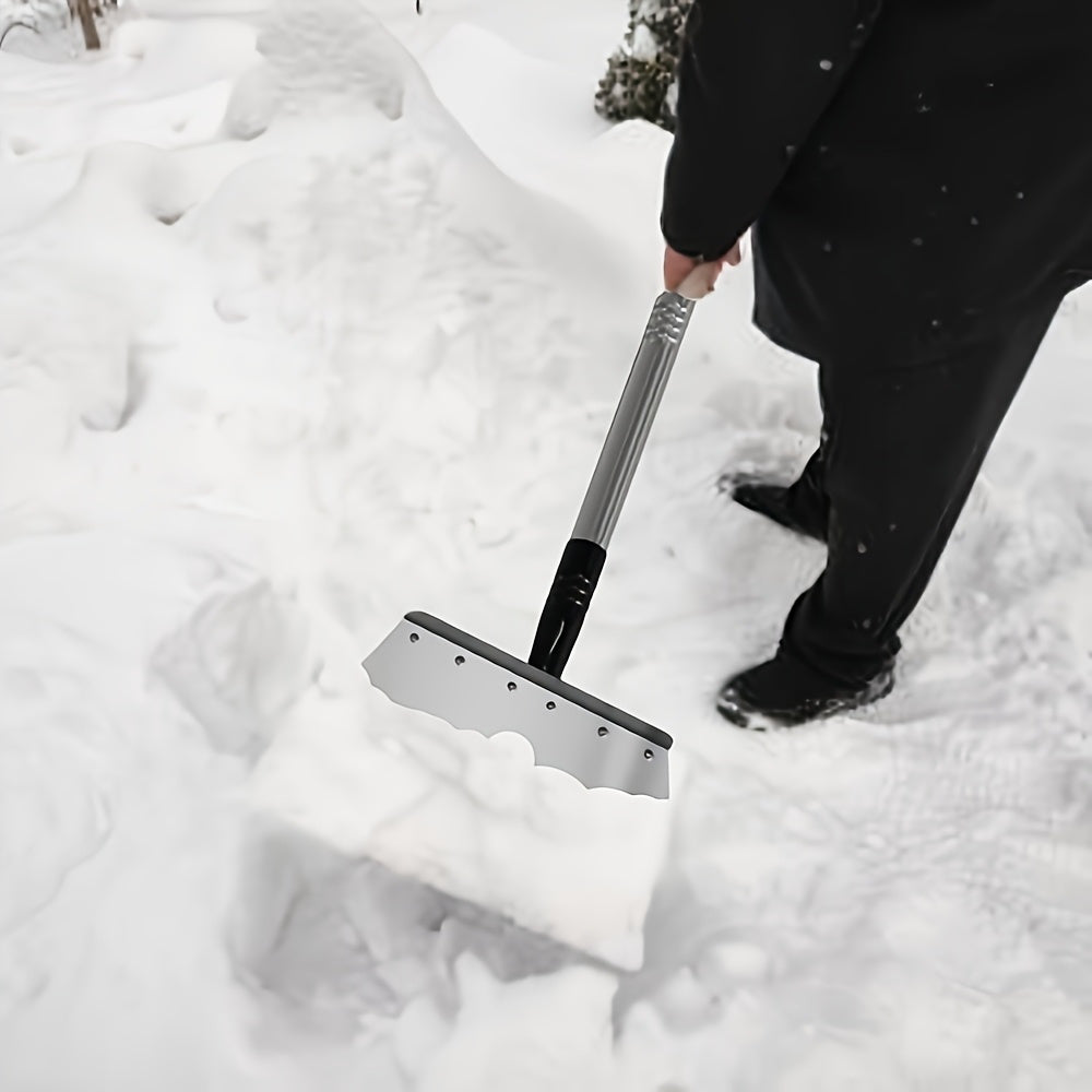 Désherbeur et bordureur métallique robuste, outil multifonction pour taille, aménagement, désherbage, neige/glace et nettoyage carrelage (sans manche).