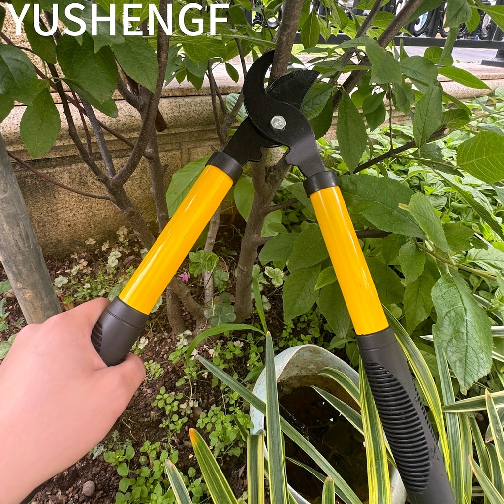 Sécateur multifonction robuste, lame acier SK5 tranchante, portable, pour branches épaisses, tiges de fleurs et arbres fruitiers, économe en effort.