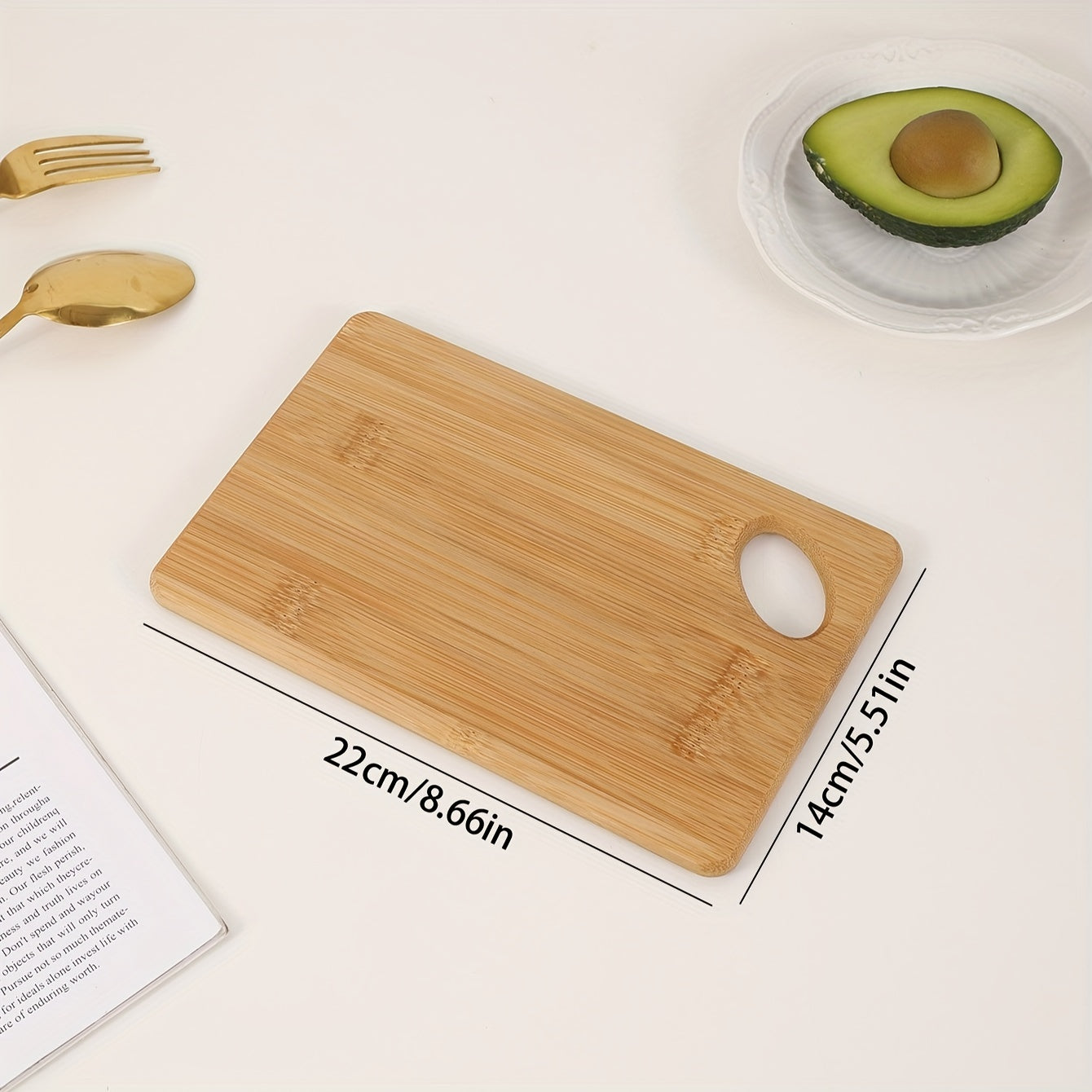 1pc Gold 3pcs Wooden Cutting Board Chopping Board Charcuterie Board for Kitchen Meat, Cheese, Bread, Vegetables And Fruits, Kitchen Utensils, Home Dormitory Cutting Board