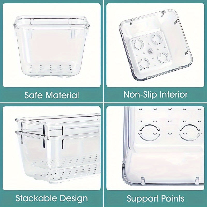 Set de 7/11/18 organiseurs de tiroirs transparents, 4 tailles, polyvalents, pour cosmétiques, chambre, cuisine ou bureau, rangement pratique et ordonné.