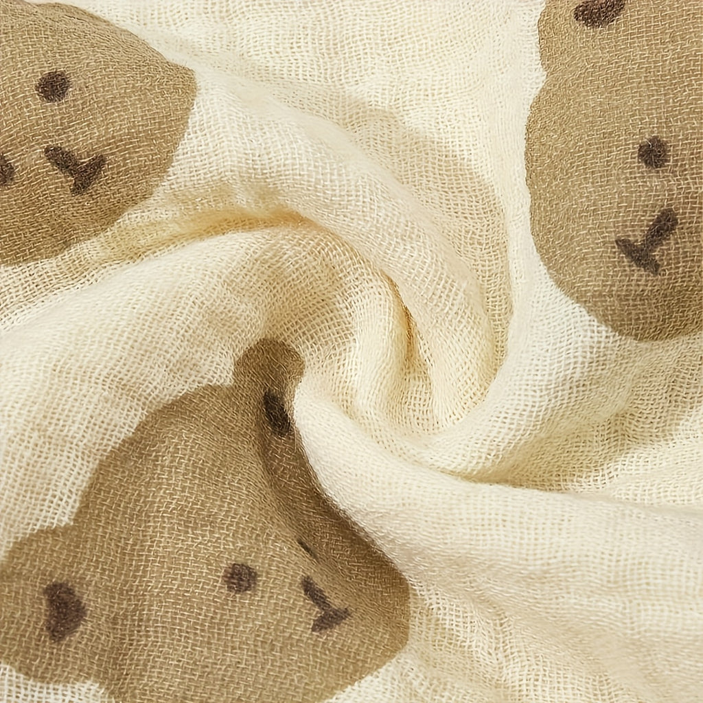 5 serviettes pour bébés, motifs adorables, douces, idéales pour le bain, la poussée dentaire et les moments de jeu.