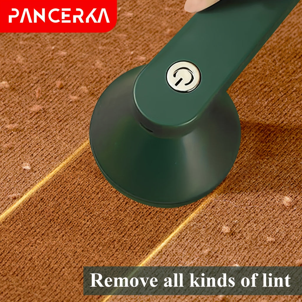 Pince à tissus PANCERKA portable USB, lame à six lames et grille nid d’abeille, enlève bouloches et peluches efficacement à domicile.