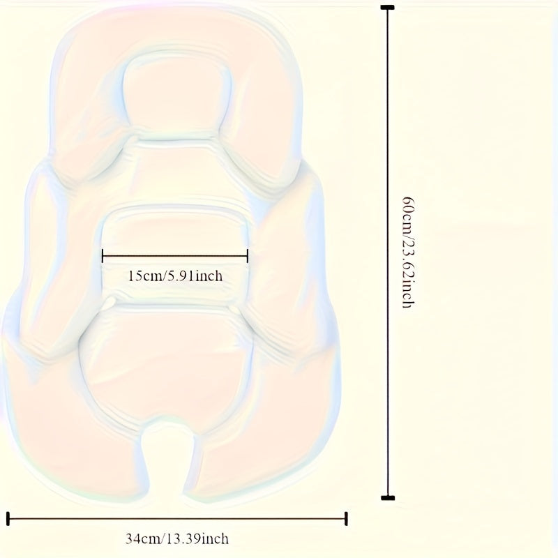 Coussin 3D respirant pour enfants, ergonomique et rembourré, compatible poussettes, sièges auto et chaises hautes, portable et confortable, couleurs mixtes.