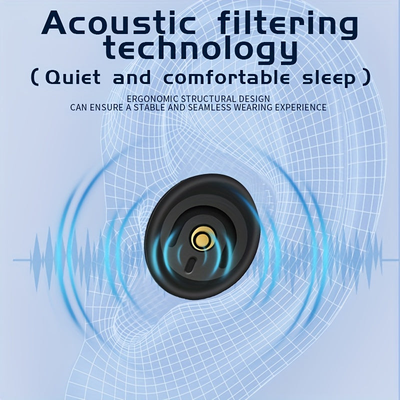 Bouchons d’oreilles isolants, réutilisables, 3 tailles incluses, confortables et durables, avec étui, parfaits pour concerts, sommeil et activités.