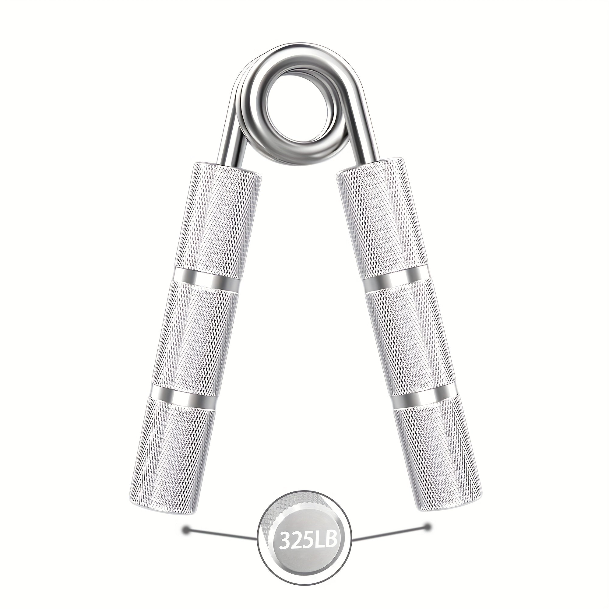 Gripper métallique main 22,68‑158,76 kg, entraîne poignets et avant-bras, renforcement préhension et muscles de la main.