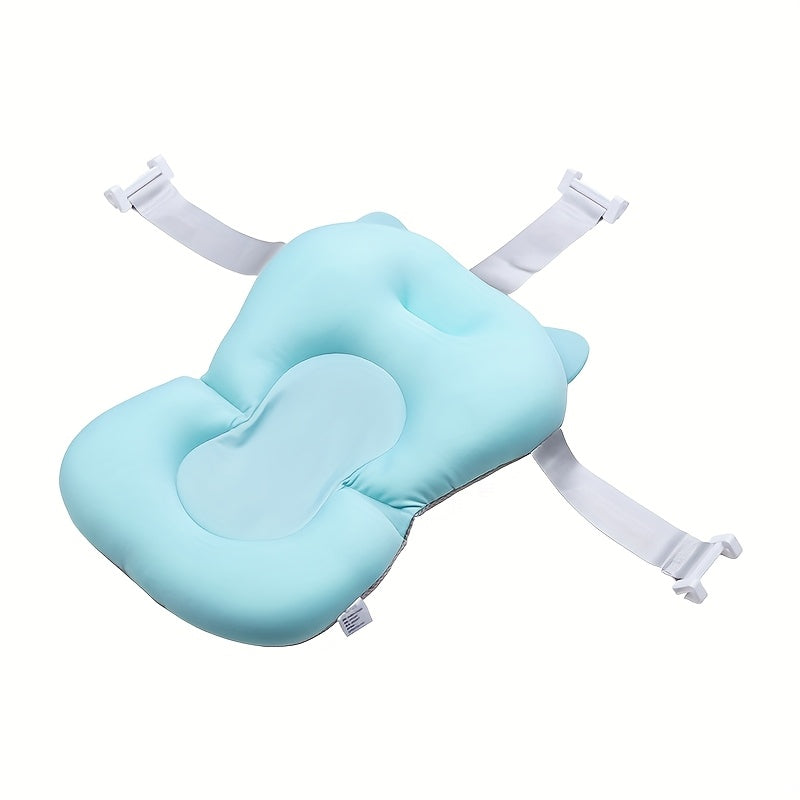 Siège de bain bébé PanLynner, filet antidérapant 0-3 ans, coussin doux en polyester avec sangle de sécurité pour nourrisson et tout-petit.