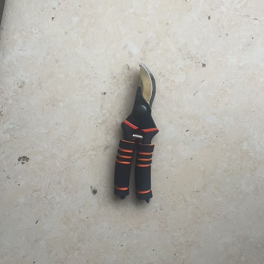 Sécateur professionnel à titanium 8,5" (T13) Lames ultra-tranchantes pour tailler arbustes, haies et plantes, outil de jardinage manuel robuste et durable.