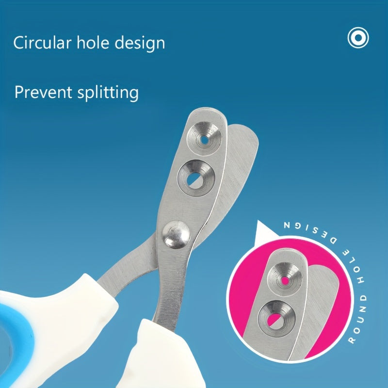 Stainless Steel Pet Nail Clippers for Cats and Small Dogs – Ergonomic Grip, Precise Trimming, Safe &amp; Easy to Use with Red Accent Handles