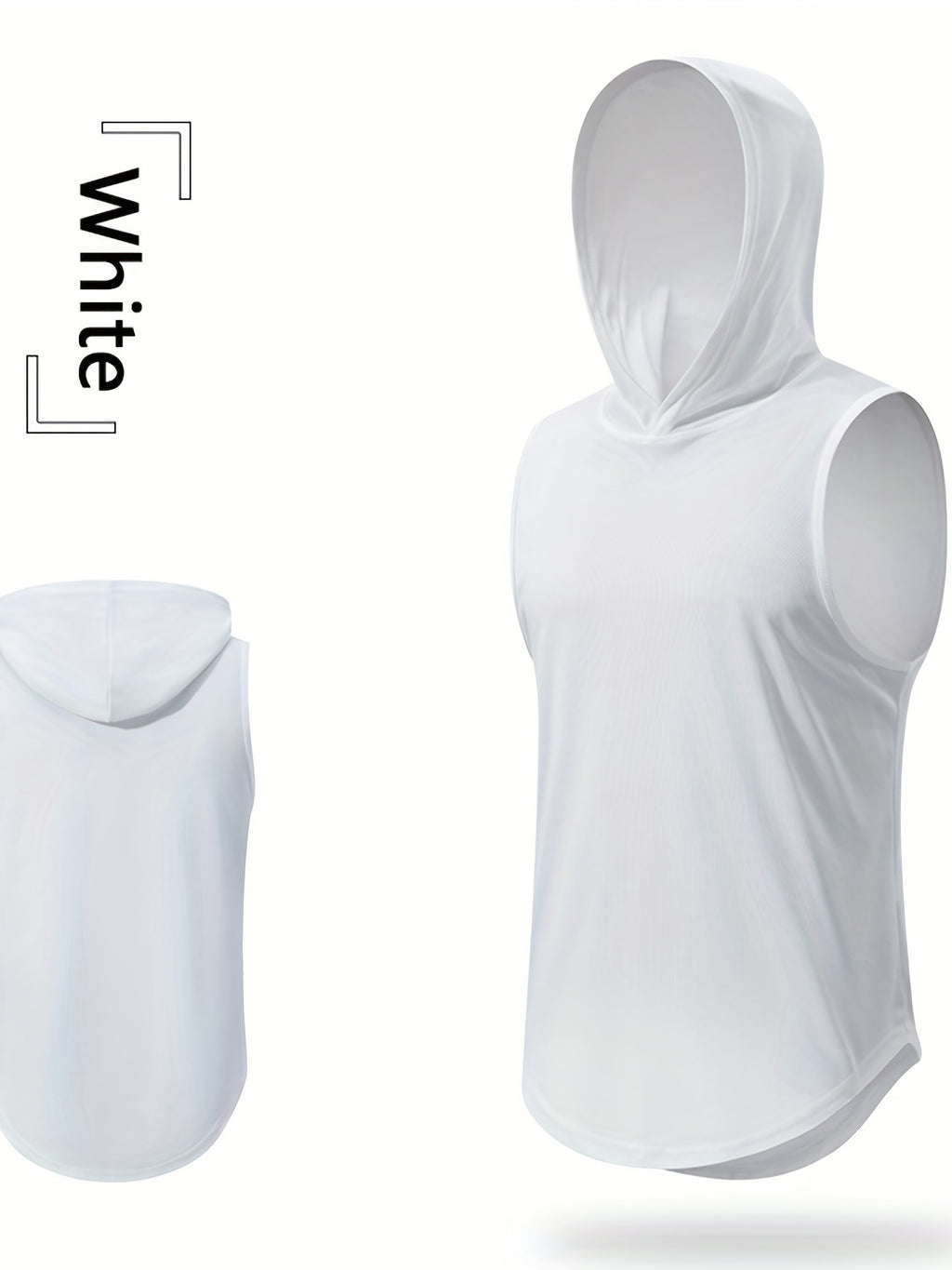 Veste sans manches homme à capuche, respirante, idéale pour course, entraînement et activités outdoor.