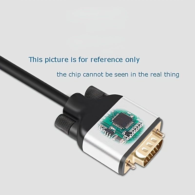 Câble convertisseur HDTV vers VGA 1080p, connecteurs mâles, convertit signal HDTV pour moniteurs, projecteurs ou PC, compatible vidéo haute définition.