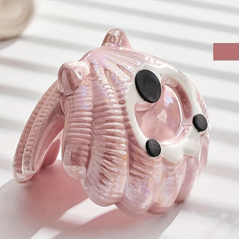 Ceramic Shell Jewelry Tray - Art Deco Style, Multipurpose Semi-Circular Key and Jewelry Holder - For Entryway/Vanity - Home Room Decor - Thoughtful Gift for Mother/Friend - Perfect for Weddings &amp; Housewarmings