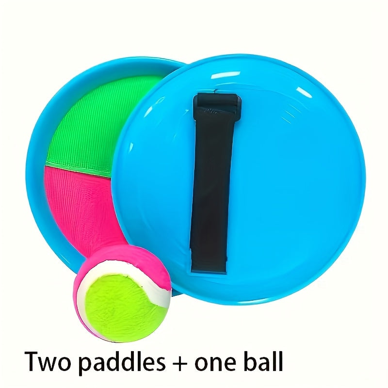 Jeu de balle Goo pour enfants, extérieur et plage, avec 2 raquettes et balle, parfait pour jardins et cadeaux familiaux.