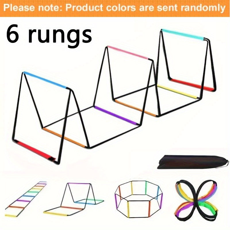 Multifunctional Colorful Agility Ladder, Agility Training Equipment, Soccer Speed ​​Ladder, Soccer Footwork Ladder, Suitable Fitness Running and Agility Training