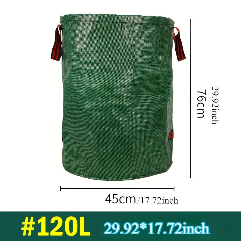 120/160/200L Large Capacity Outdoor Garden Leaf Collection Bag – Durable, Tear-Resistant &amp; Waterproof Material | Suitable for Lawn Fallen Foliage, Pool Debris, Yard Waste, Patio Trash and Laundry Garbage Bags | Easy to Coll