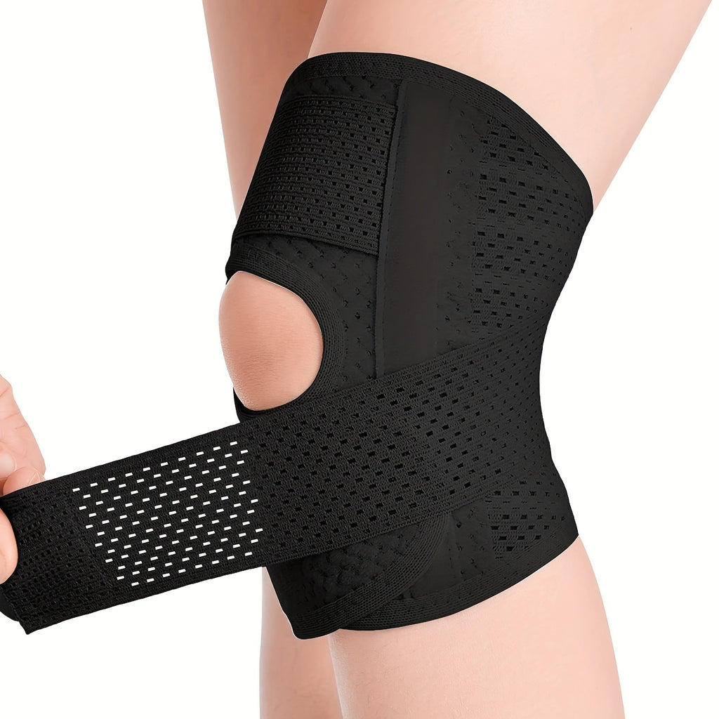 Adjustable Knee Support Compression Knee Patellar Support:Breathable Knee Brace with Straps Elastic Bandage