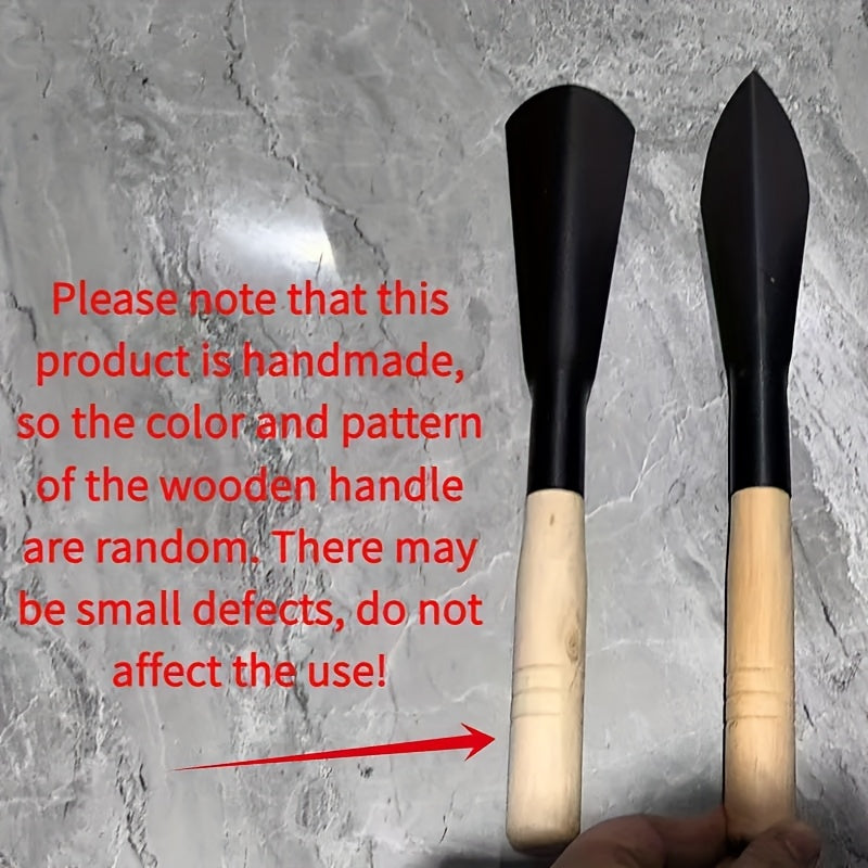 Lot de 2 pelles de jardin en métal, outils manuels pour creuser, transplanter, planter et désherber efficacement.