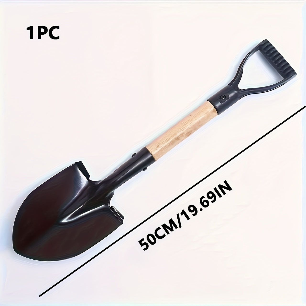 1 مجرفة حديقة مدمجة: مثالية للبستنة المنزلية والحفر الخفيف - هيكل معدني قوي، لا يتطلب طاقة